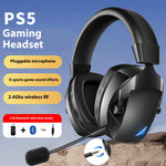 Auriculares Gaming Inalámbricos 2.4G Bluetooth RGB Multiplataforma