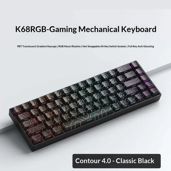 Teclado Mecánico Inalámbrico 68 Teclas Gaming Portátil