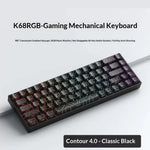 Teclado Mecánico Inalámbrico 68 Teclas Gaming Portátil