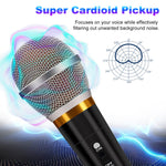 Micrófono dinámico profesional XLR con cable 4m para estudio y karaoke