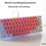 Teclado Compacto RGB para Gaming y Trabajo
