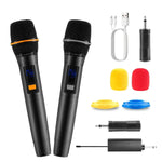 Micrófono Inalámbrico UHF Recargable Rango 80m Karaoke DJ