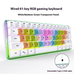 Teclado Compacto RGB para Gaming y Trabajo