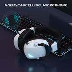 Auriculares Gaming Inalámbricos 2.4G Bluetooth RGB Multiplataforma