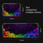 Mousepad Gaming RGB Grande con Base Antideslizante