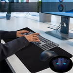 Mousepad Gaming Grande Negro y Blanco para Escritorio