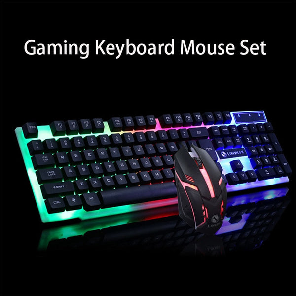 Teclado y Ratón Gaming GTX300 RGB con Pad de Juego
