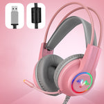 Auriculares Gaming M5 RGB Anti-Ruido Bajos Potentes