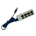 Hub USB con Interruptores Independientes