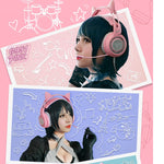 Auriculares Gaming 7.1 Surround USB LED Orejas Gato