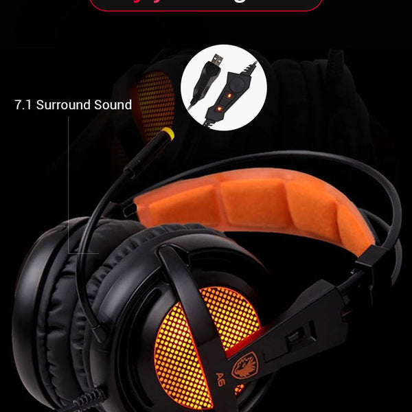 Headset Gaming USB 7.1 Surround