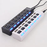 Hub USB 7 Puertos con Interruptor Individual