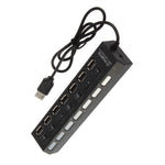 Hub USB 7 Puertos con Interruptor Individual