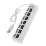 Hub USB 7 Puertos con Interruptor Individual