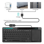 Teclado RGB con Touchpad Integrado
