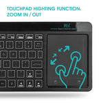 Teclado RGB con Touchpad Integrado