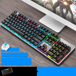 Teclado Mecánico Gaming Steampunk Ejes Verdes y Negros