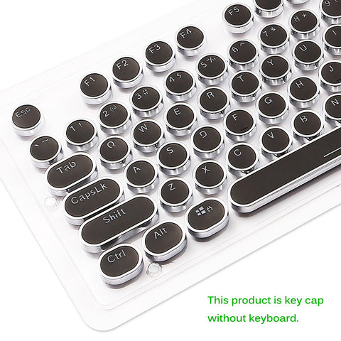 Teclado Mecánico Punk Retro con Teclas Luminosas para Gaming