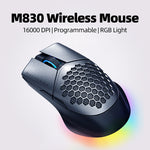 Ratón Gaming Inalámbrico Machenike M8 RGB Recargable