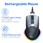 Ratón Gaming Inalámbrico Machenike M8 RGB Recargable