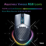 Ratón Gaming Inalámbrico Machenike M8 RGB Recargable