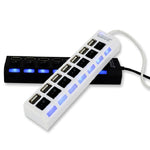 Hub USB 7 Puertos con Interruptor Independiente