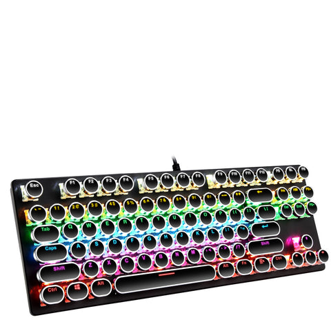 Teclado Mecánico Gaming 87 Teclas Eje Azul Retroiluminado