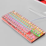 Teclado Mecánico Gaming 87 Teclas Eje Azul Retroiluminado