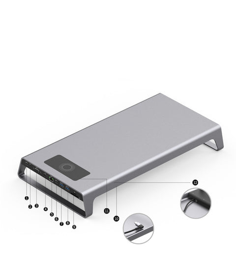 Estación de Acoplamiento USB-C 11 en 1 - 4K HDMI VGA