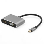 Hub USB-C 7 en 1 con HDMI 4K y VGA