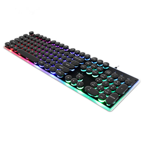 Teclado Gaming Mecánico RGB con Teclas Flotantes Luminosas