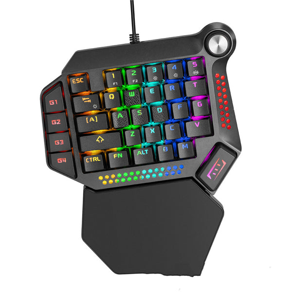 Teclado Gaming Compacto RGB con Grabación de Macros