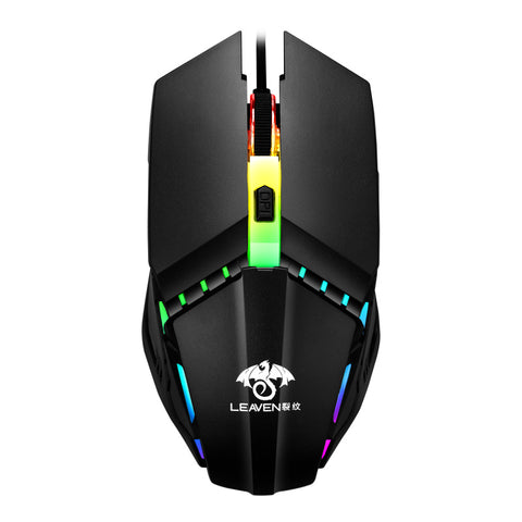Ratón Mecánico Gaming RGB con Cable USB