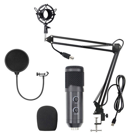 Micrófono USB Condensador para Streaming y Karaoke