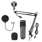 Micrófono USB Condensador para Streaming y Karaoke
