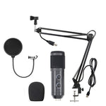 Micrófono USB Condensador para Streaming y Karaoke