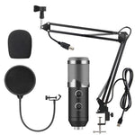 Micrófono USB Condensador para Streaming y Karaoke