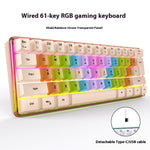 Teclado Compacto RGB para Gaming y Trabajo