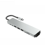 Hub Adaptador USB Tipo C Múltiples Puertos