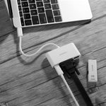 Divisor USB Hub para Auriculares HD