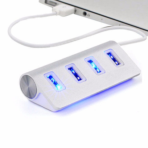 Hub USB 2.0 de 4 Puertos Compatible con Apple