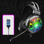 Auriculares Gaming M5 RGB Anti-Ruido Bajos Potentes