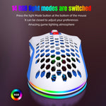 Ratón Gaming RGB Ligero con Diseño Hueco