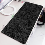 Mousepad Gaming Grande Negro y Blanco para Escritorio