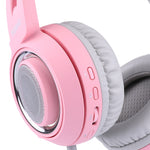 Auriculares Gaming 7.1 Surround USB LED Orejas Gato