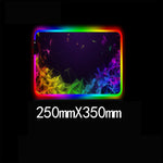 Mousepad Gaming RGB Grande con Base Antideslizante