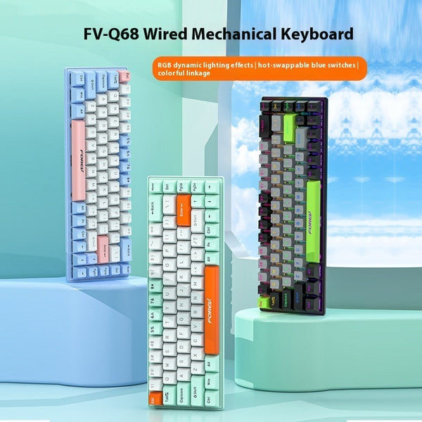 Teclado Mecánico Gaming Personalizable 3 Modelos Conexión Alambrada