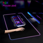 Mousepad Gaming RGB Grande con Base Antideslizante