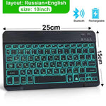 Teclado Inalámbrico Bluetooth RGB Retroiluminado