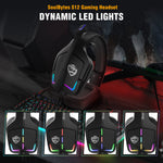 Auriculares Gaming RGB Con Cable Para PC y PS4